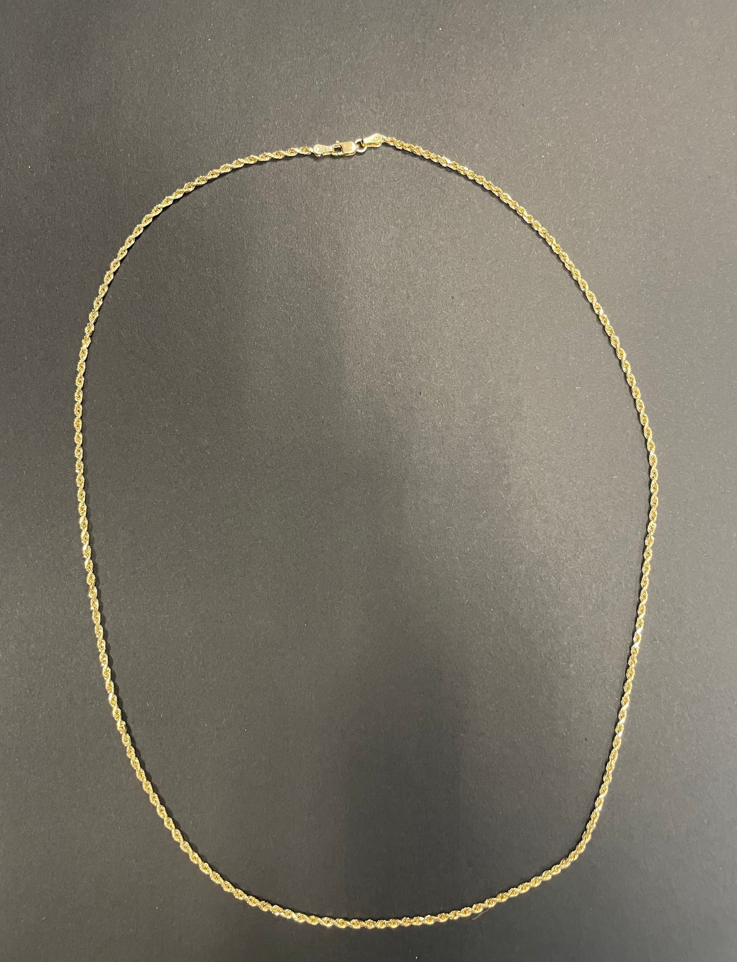 18K Yellow Gold Rope Chain (24" - 2.5mm)