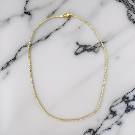 18K Yellow Gold Rope Chain (24" - 2.5mm)