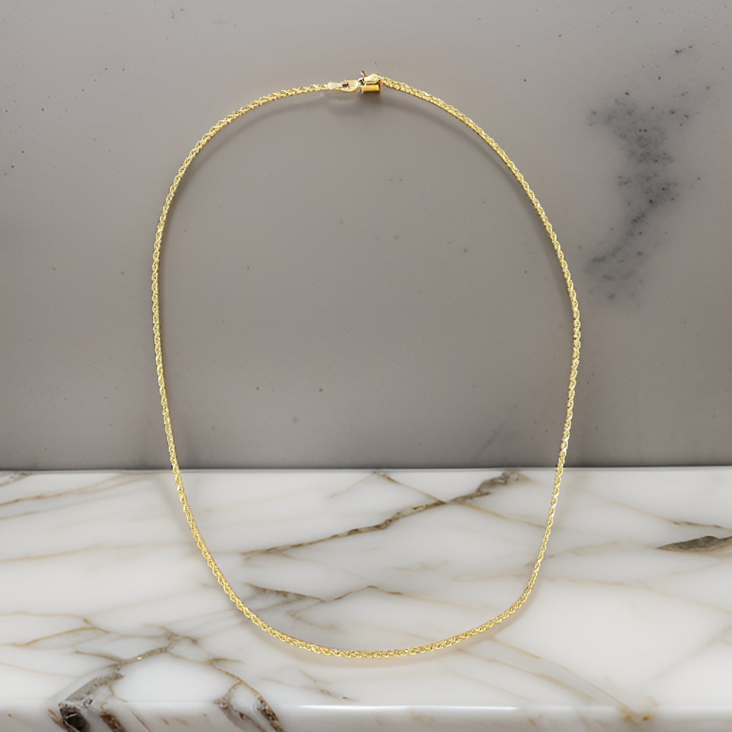 18K Yellow Gold Rope Chain (24" - 2.5mm)