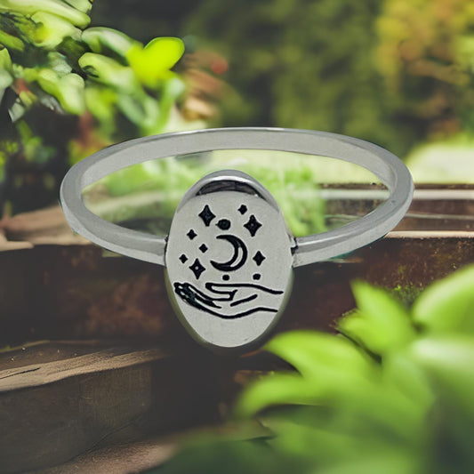 Sterling Silver Celestrial Ring
