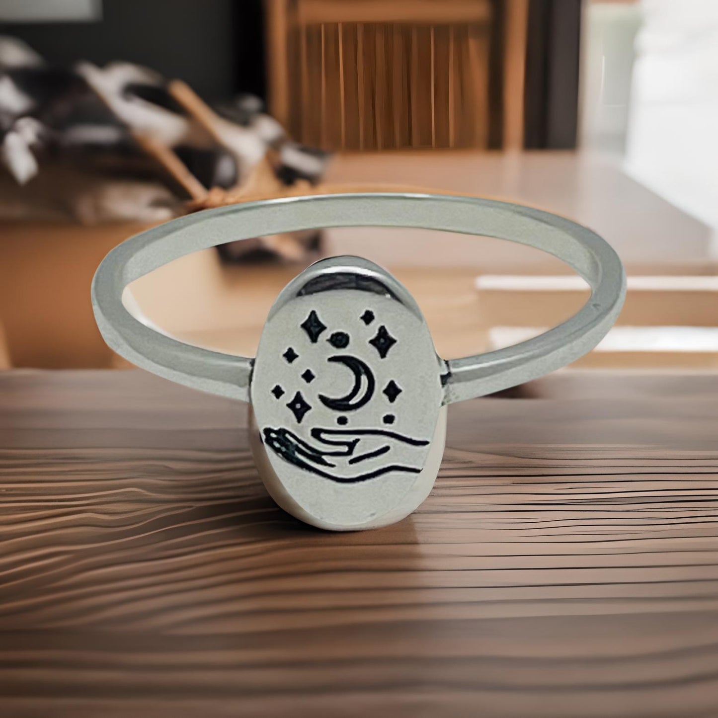 Sterling Silver Celestrial Ring