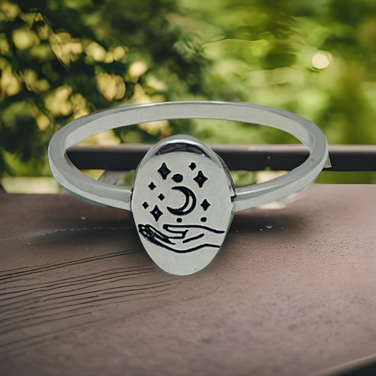 Sterling Silver Celestrial Ring