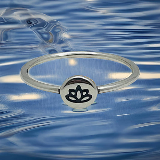 Sterling Silver Lotus Flower Toe Ring